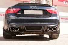 Audi S5 тюнинг Rieger и Caractère накладки на глушитель, задний бампер